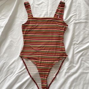 SOLD-F21 Striped Bodysuit